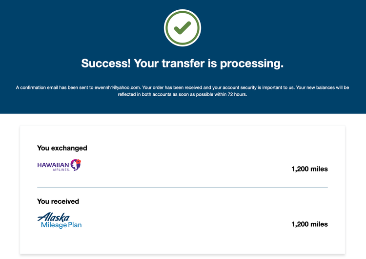Transfer Hawaiian miles to Alaska Airlines Mileage Plan The Points Guy